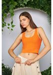 Coleen Crop Top-Turuncu