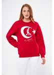 Cumhuriyet Koleksiyonu Ay Yıldız Sweatshirt - Kırmızı